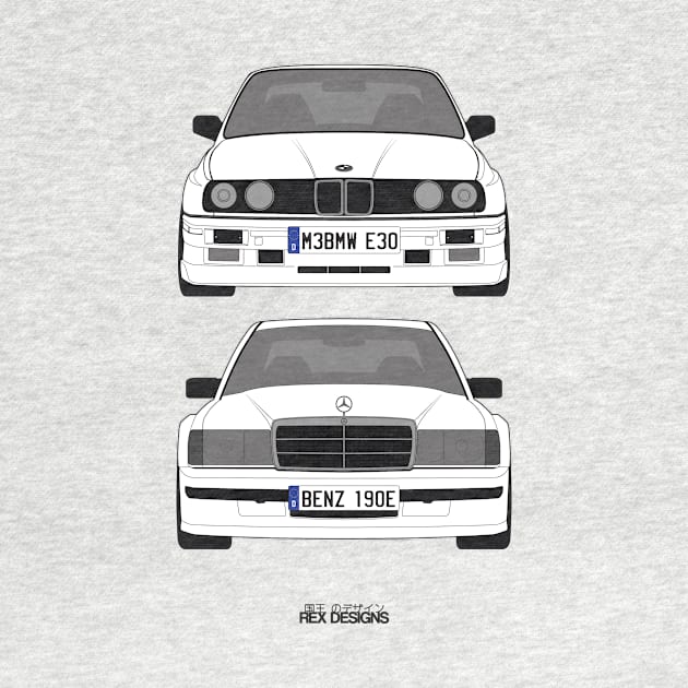 BMW E30 M3 vs. Mercedes Benz 190E by RexDesignsAus